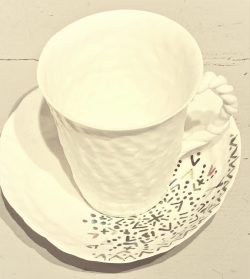 CUP WITH A PLATE 2017 ceramics