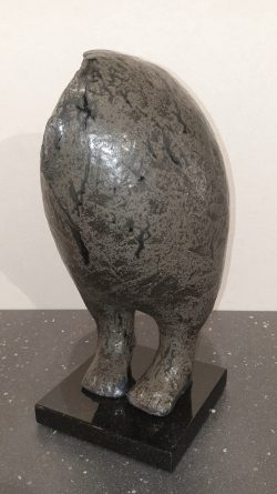 THE BIRD 2024, h - 32 cm, stone mass/glaze